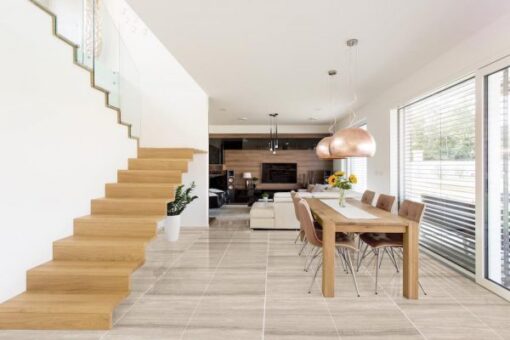กระเบื้องลายหินอ่อน cotto รุ่น GP TRAVERTINE CREAMA (POL)R/T 60X60 PM - Image 2