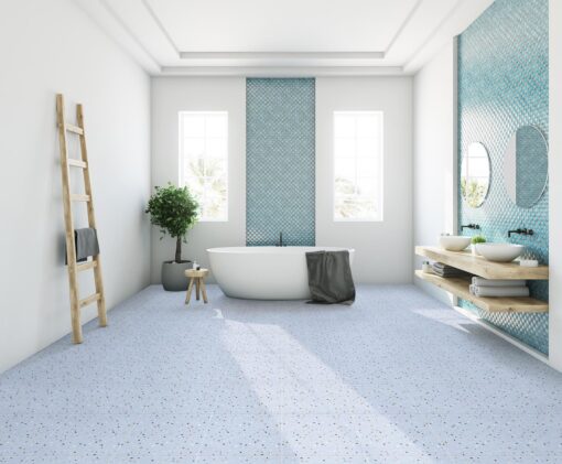 TERRAZZO cotto รุ่น FT CHAMOMILE BABY BLUE R/T 40X40 PM - Image 2