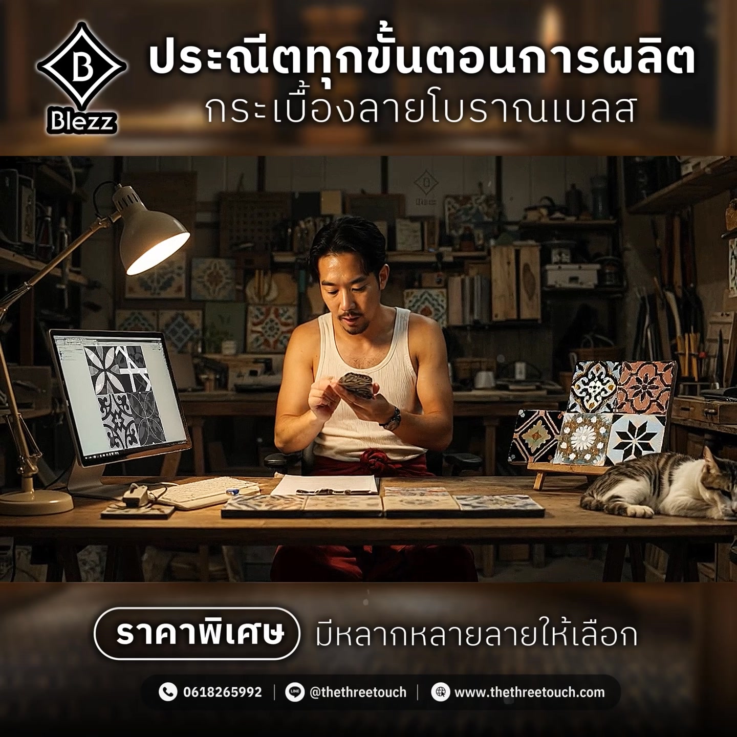 กระเบื้องลายโบราณ