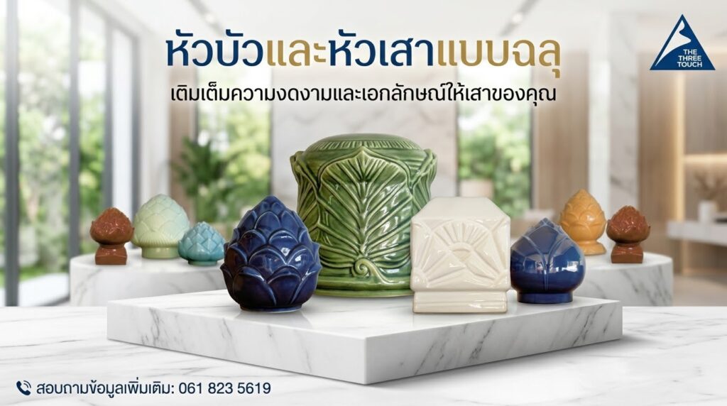 หัวบัว และ หัวเสาแบบฉลุ